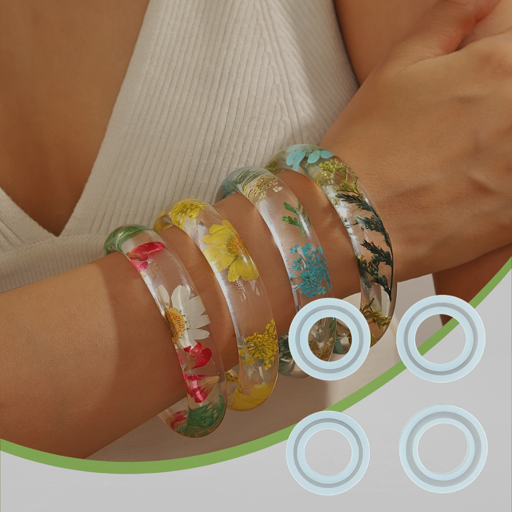 SILICOMOLDS -Bangle Set Of 4 -15mm Depth-URP-319-RM